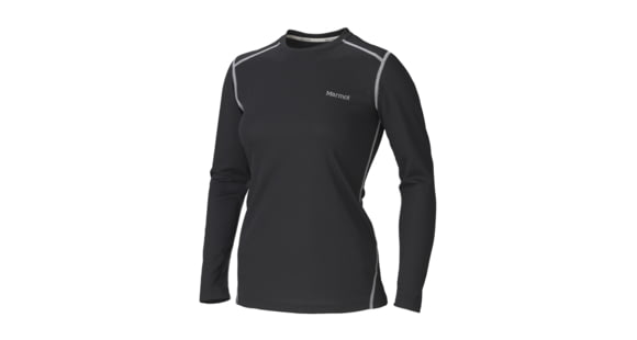 Marmot ThermalClime Pro Long Sleeve Crew - Women's-Black-Medium, 12740-BLACK-M