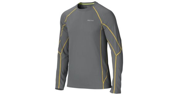 Marmot ThermalClime Sport Long Sleeve Crew - Men's-Cinder-Large, 10720-CINDER-L