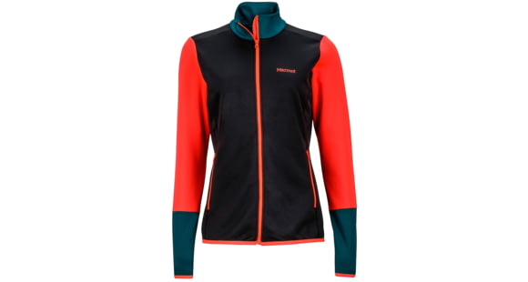 Marmot Thirona Jacket - Women's -Black/Neon Coral-Large