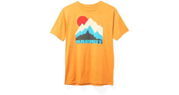 Marmot Tower Short Sleeve T-Shirt - Men's, Aztec Gold Heather, 2XL, 41850-8995-AZGHEXXL
