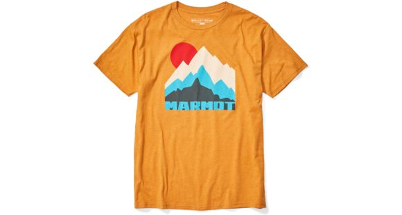 Marmot Tower Tee Short Sleeve T-Shirt - Men's, Aztec Gold Heather, Medium, 41850-8995-M