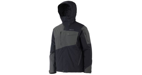 Marmot Tram Line Jacket - Men's-Black/Slate Grey-Medium