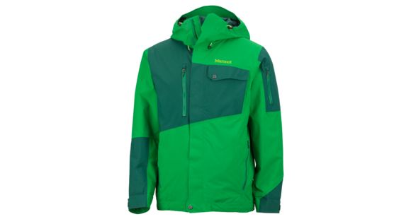 Marmot Tram Line Jacket - Men's-Green Bean/Deep Forest-Large, 785562204041