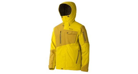 Marmot Tram Line Jacket - Men's-Yellow Vapor/Green Mustard-X-Large, 71010-YELLOW VAPOR/GREEN MUSTARD-XL