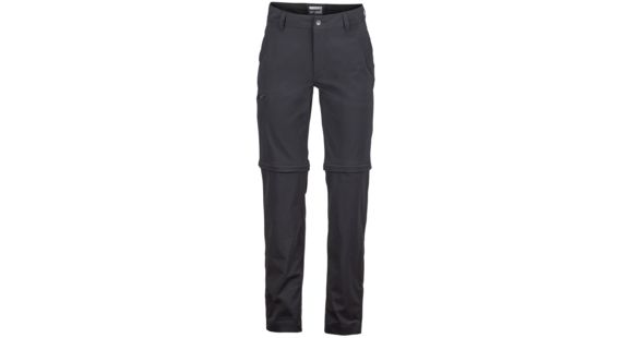Marmot Transcend Convertible Pant - Men's-Black-Long Inseam-32 Waist, 889169825439