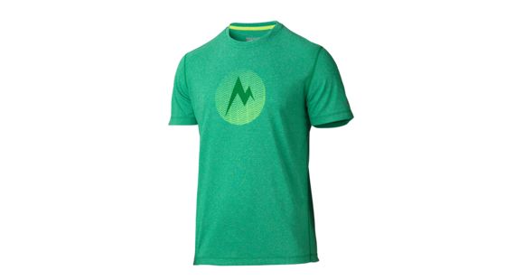 Marmot Transporter Short Sleeve Tee - Men's-Greenway Heather-Large, 51850-GREENWAY HEATHER-L
