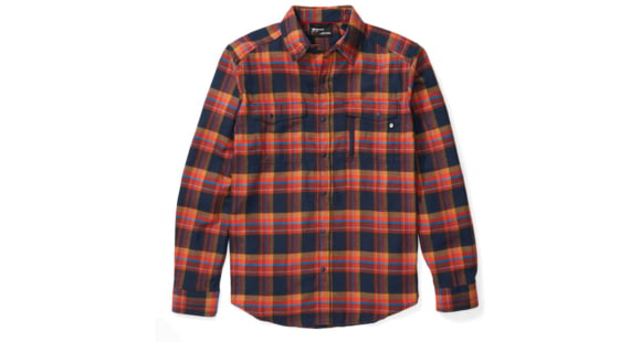 Marmot Tromso Midweight Flannel Long Sleeve - Men's, Dark Indigo, Large, 33320-2835-L