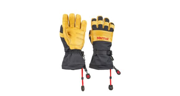 Marmot Ultimate Ski Glove - Men's, Black/Tan, XS, 14160-1157-XS