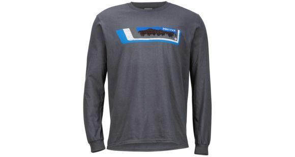 Marmot Valle Tee Long Sleeve - Men's -Charcoal-Small
