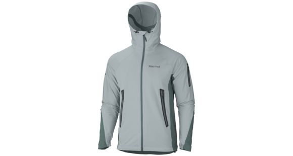 Marmot Vapor Trail Hoody - Men's-Zinc Haze/Dark Mineral-Large, 80660-ZINC HAZE/DARK MINERAL-L