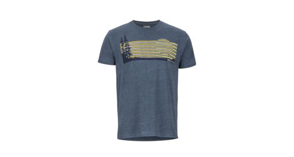 Marmot Verge Tee Short Sleeve - Men's, Navy Heather, 2XL, 49370-8550-XXL