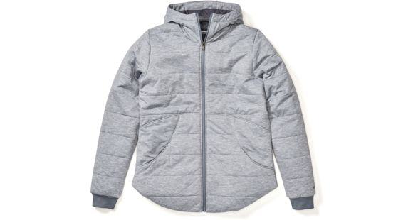 Marmot Visita Insulated Hoodie - Womens, Steel Onyx Heather, Large, 47520-8702-L