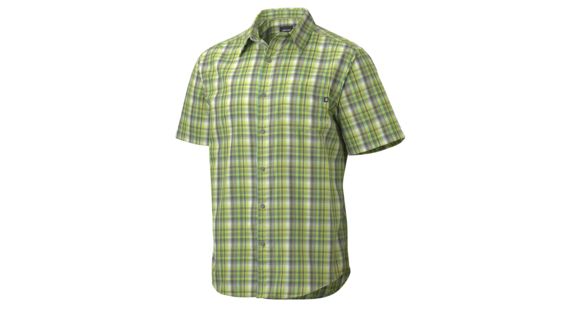 Marmot Waldron Short Sleeve - Men's-Green Lichen-Small, 61970-GREEN LICHEN-S