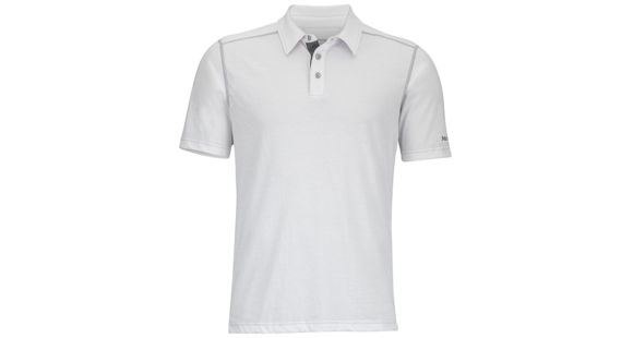 Marmot Wallace Polo Short Sleeve Shirt - Men's-White-Small, 785562548701