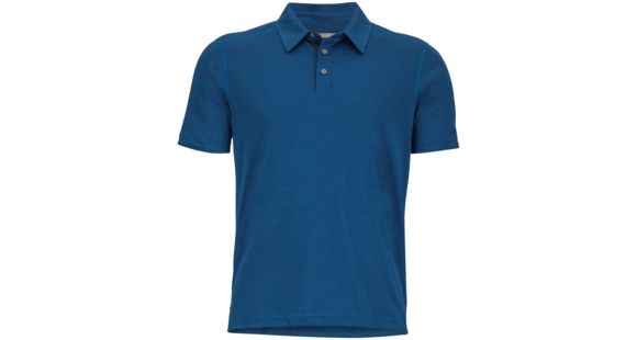 Marmot Wallace Polo Short Sleeve Shirt - Men's-Blue Night-Medium, 262594