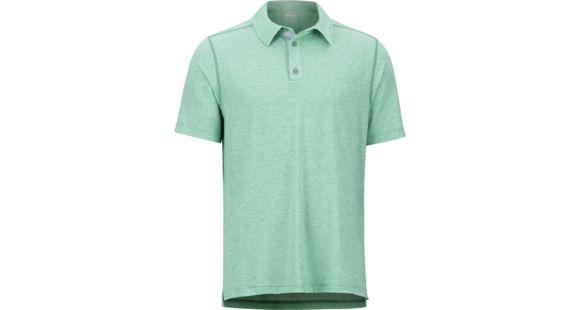Marmot Wallace Polo Short Sleeve Shirt - Men's, Pond Green Heather, Large, 43520-8768-L