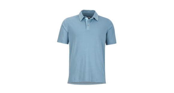 Marmot Wallace Polo Short Sleeve T-Shirt - Men's, Blue Granite Heather, 2XL, 43520-3819-XXL