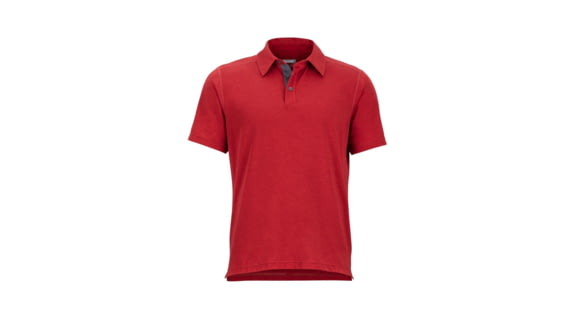Marmot Wallace Polo Short Sleeve T-Shirt - Men's, Auburn Heather, Extra Large, 43520-8483-XL