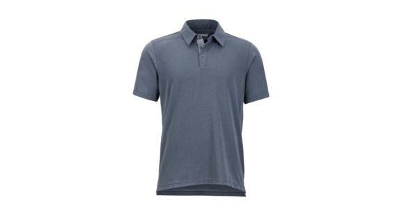 Marmot Wallace Short Sleeve Polo - Men's, Steel Onyx Heather, Extra Large, 43520-8702-XL