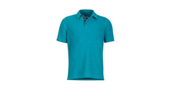 Marmot Wallace Polo SS, Deep Jade Heather, S, 43520-3865-S