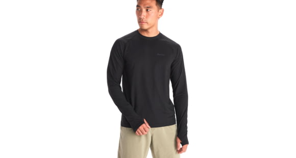 Marmot Windridge Long Sleeve T-Shirt - Men's, Black, Extra Small, M14153-001-XS