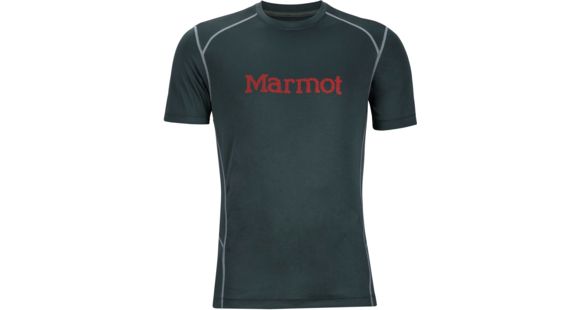 Marmot Windridge Short Sleeve Graphic Tee - Men's, Dark Zinc/Scarlet Red, Large
