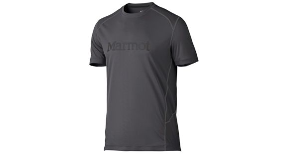Marmot Windridge Short Sleeve Graphic Tee - Men's, Slate Grey/Black, Large, 785562577893