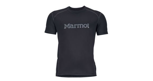 Marmot Windridge Short Sleeve Graphic Tee - Men's, Black/Cinder, Small, 785562858947