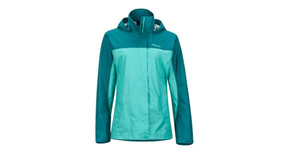 Marmot Women's PreCip Jacket, Waterfall/Deep Lake, S, 46200-3980-S