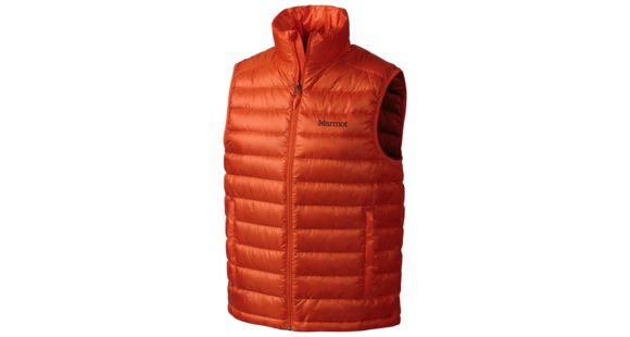 Marmot Zeus Vest - Men's-Sunset Orange-Large, 785562337473