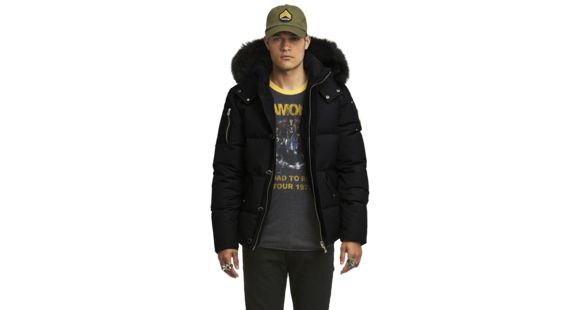 Moose Knuckles 3Q Jacket - Men's-Black/Black Fur-2XL, MK2228M3Q-291-XXL