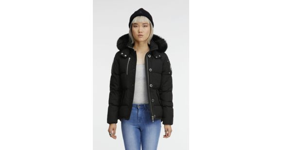 Moose Knuckles 3Q Jacket Lds, Blk W Blk, L, MK2229L3Q-291-L