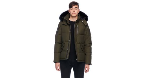 Moose Knuckles 3Q Jacket Men's, Army / Black Fur, XS, MK2228M3Q-775-XS