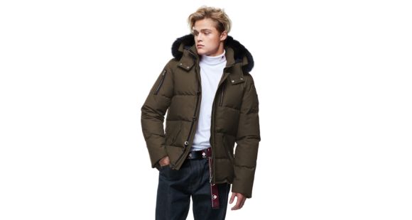 Moose Knuckles 3Q Jacket - Men's, Army/Black Fox, Extra Large, MK2228-M3Q-775-XL