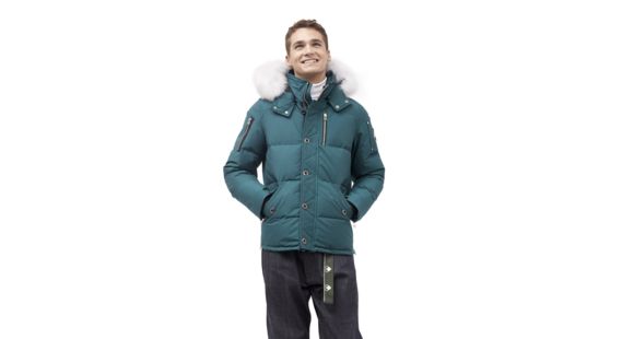 Moose Knuckles 3Q Jacket - Men's, Green Ash/Natural Fox, Small, MK2228-M3Q-741-S