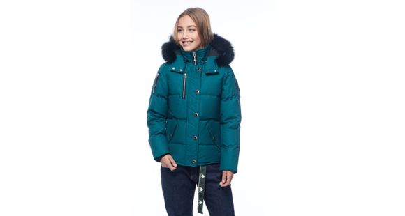 Moose Knuckles 3Q Jacket - Women's, Green Ash/Black Fox, Medium, MK2229-L3Q-740-M