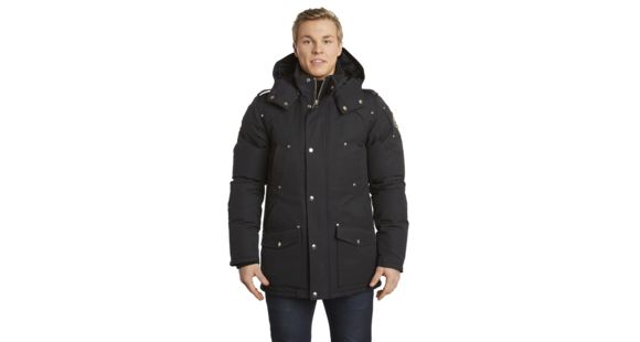 Moose Knuckles Canada Parka - Men's-Black/Black Fur-Medium