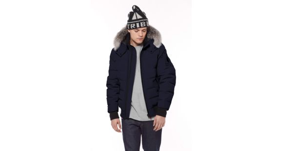 Moose Knuckles Glace Bay Bomber - Men's, True Navy, Small, MK8614-MFB-463-S