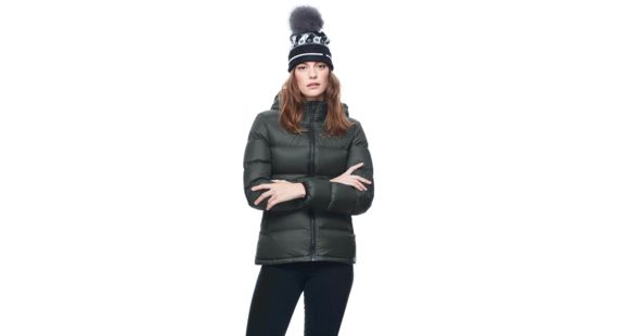 Moose Knuckles Govan Puffer Down Jacket - Women's, Black Forest, Medium, MK7537-LFJ-723-M