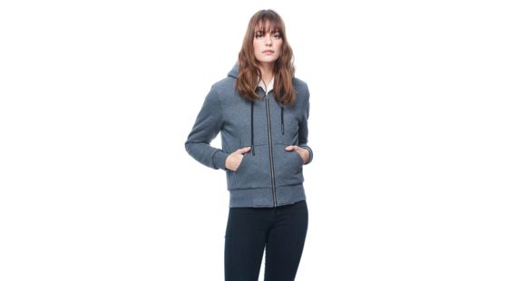 Moose Knuckles Her Bunny Hoodie - Women's, Charcoal, Small, MK8601-LS -204-S