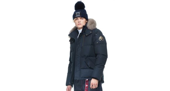 Moose Knuckles Nelson Jacket - Men's, Dark Navy/Sly Fox, Small, MK8607-M3Q-467-S