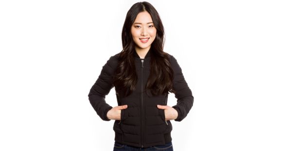 Moose Knuckles Rosedale Bomber Jacket - Women's-Black-Small