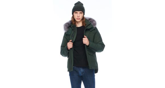 Moose Knuckles Round Island Jacket, Canadian Army / Frost Fur, S, M39MJ122-699-S