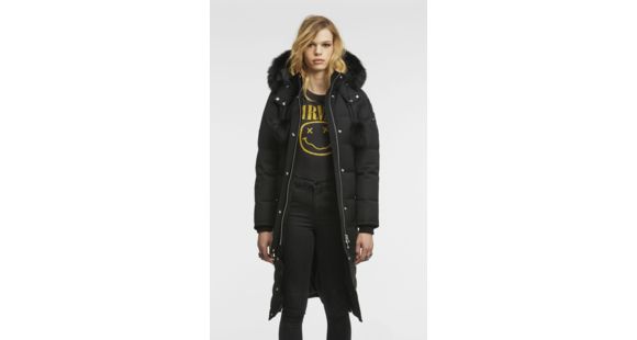 Moose Knuckles Saskatchewan Parka, Blk W Blk Fur, L, MK4660LLP-291-L