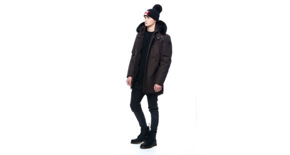 Moose Knuckles Stirling Parka - Men's, Driftwood/Black Fox, Medium, MK4661-MP-647-M