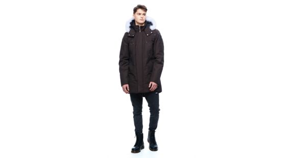Moose Knuckles Stirling Parka - Men's, Driftwood/Nautral Fox, Medium, MK4661-MP-646-M