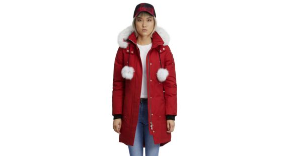 Moose Knuckles Stirling Parka - Women's-Deep Red-Large