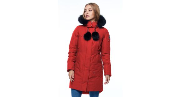 Moose Knuckles Stirling Parka - Women's, Redwood/Black Fox, Large, MK2003-LP-382-L