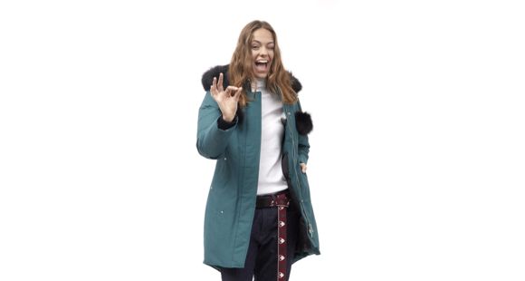 Moose Knuckles Stirling Parka - Women's, Green Ash/Black Fur, Medium, MK2003LP-740-M