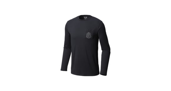 Mountain Hardwear 3 Peaks Long Sleeve Pocket T, Black, XXL, 1792891010-XXL